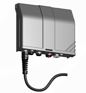 Wireless radio-frequency microswitch for automatic fan start and stop, for ERKT hose reel, CORAL (ERKT-TX)