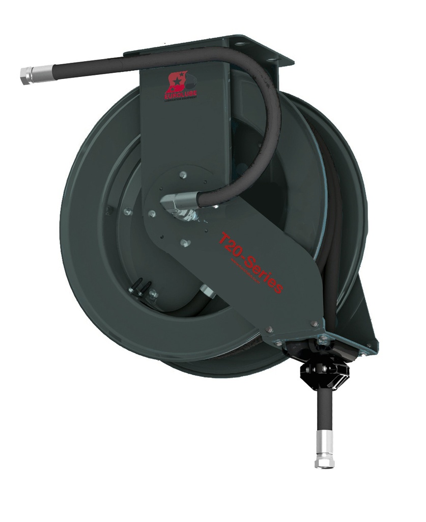 T20 Hose Reel - Oil, Diesel - 20mx1/2” (17834, EUROLUBE)