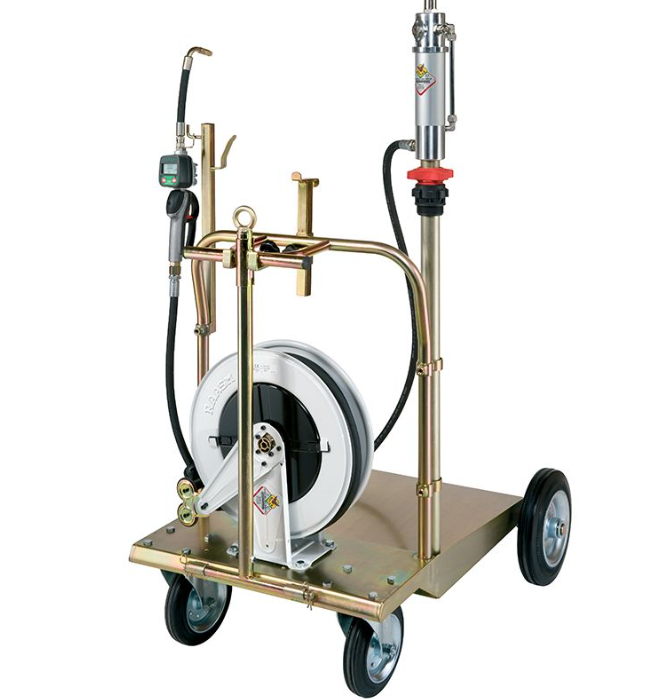 Mobile grease dispensing unit for 200/220 kg drums (37100, RAASM)