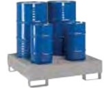 Oil spill containment pallet for 4 x 208 L drums (OD-ST-304F, FILCAR)