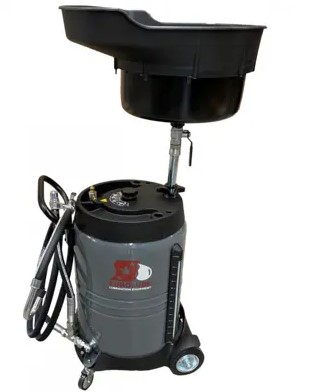 Waste oil collection pan with 4 m hose (318-89, EUROLUBE)