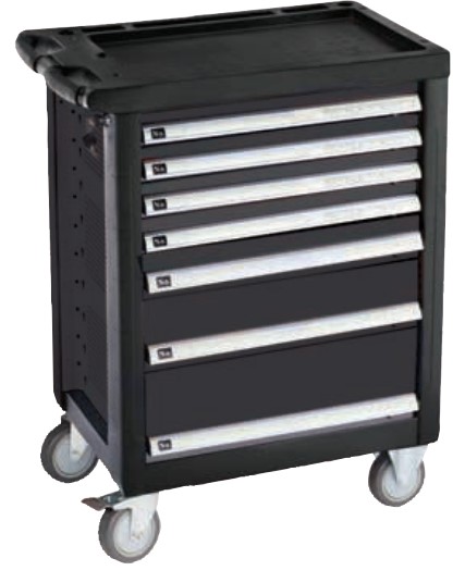 Tool trolley SPIN, 7 drawers, 200 pcs tool set (05.088.99X, MARCO TOOLS)