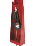 Wall bracket for grease gun with drip tray (9784, FLEXBIMEC)