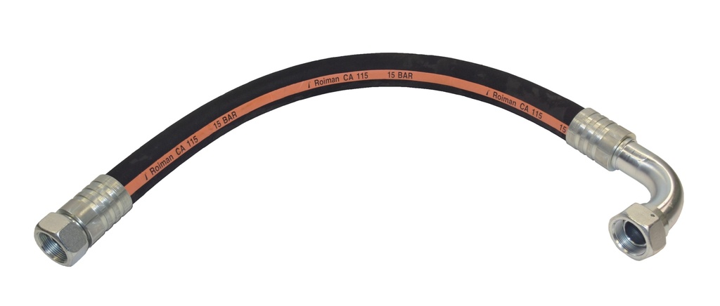 Alyvos žarna 1 m x 1 1/2 col., G1 1/2 col. (išor.) – 90° G1 1/2 col. (išor.) (1788509, EUROLUBE)