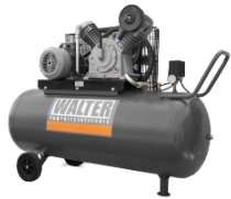 Piston compressor on tank, 15 bar, 270 l, 4 kW (HWK 700-5.5/270 P 15, WALTER)