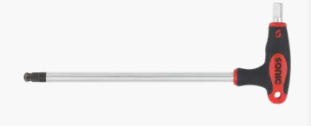 Key wrench hex ball ended L-handle extra long 4mm [1950204]