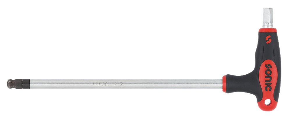Key wrench hex ball ended L-handle extra long 8mm [1950208]