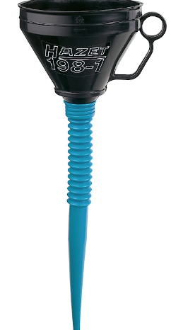 Funnel with flexible hose (198-1, HAZET)