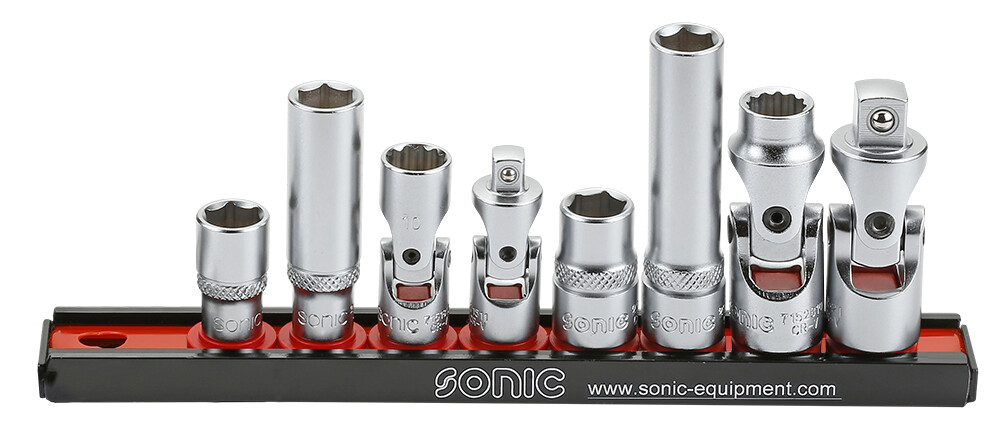 Socket set 1/4″ and 3/8″ Porsche 10 mm, 8 pcs (200805, SONIC)