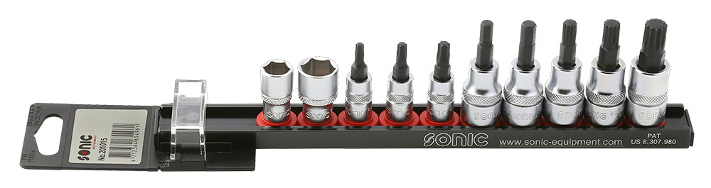 VW/Audi galviņu komplekts 1/4 un 3/8 collas, 10 gab. (201015, SONIC)