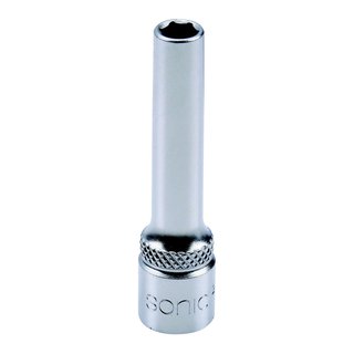 Flank socket 1/4" 6-point deep 6mm