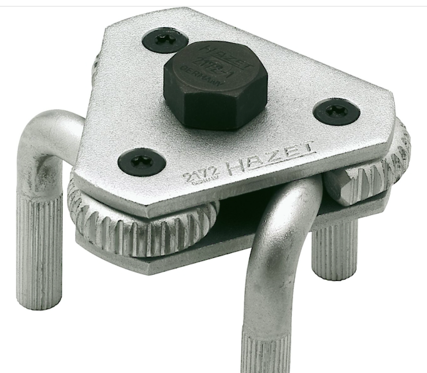 Eļļas filtra atslēga, regulējama 65–115 mm, 3/8 collas (10 mm) piedziņa (2172, HAZET)