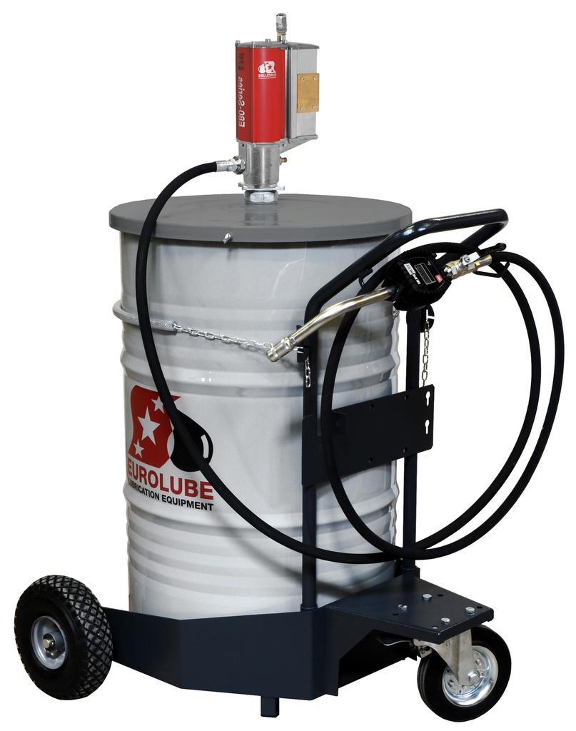 Mobile lubrication unit 15:1 E80, for 180 kg drum, v2 (257-06, EUROLUBE)