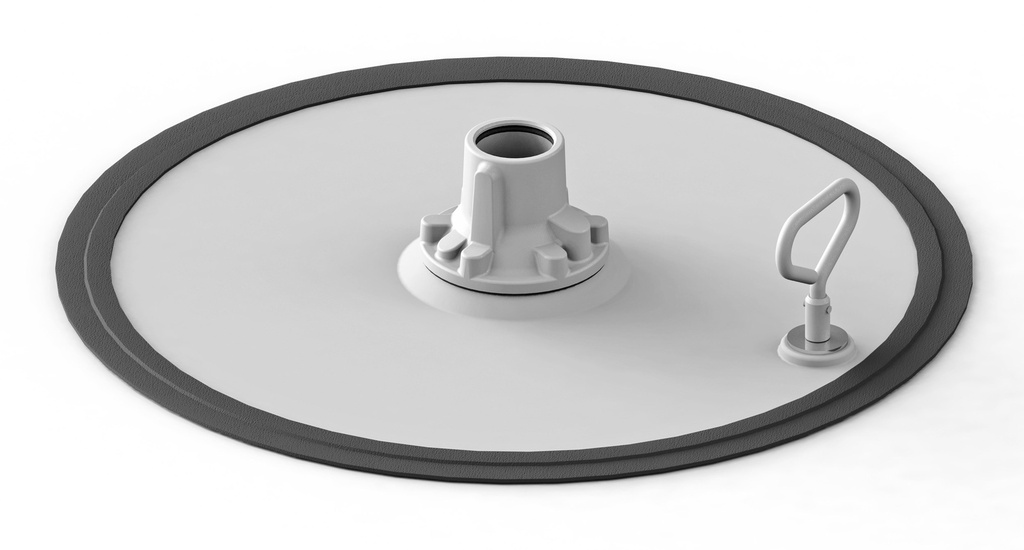Prispaudimo plokštė 180 kg statinei, 550–590 mm (26769, EUROLUBE)