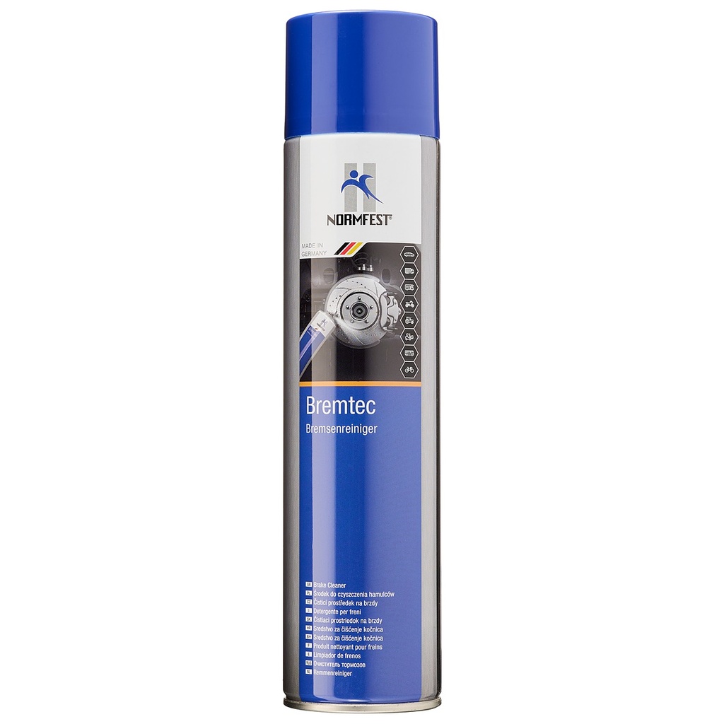 BREMTEC stabdžių ir detalių valiklis, aerozolis, 600 ml (2897-333-600, NORMFEST)