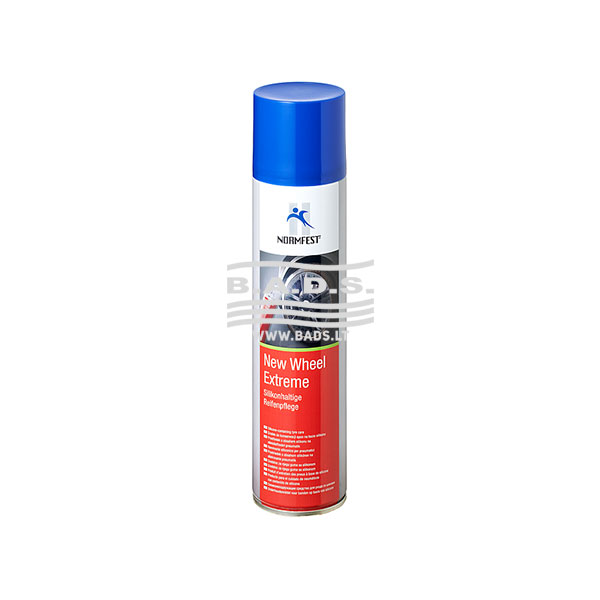 NEW WHEEL EXTREME padangų valiklis su silikonu 400ml (2897-338-400, NORMFEST)