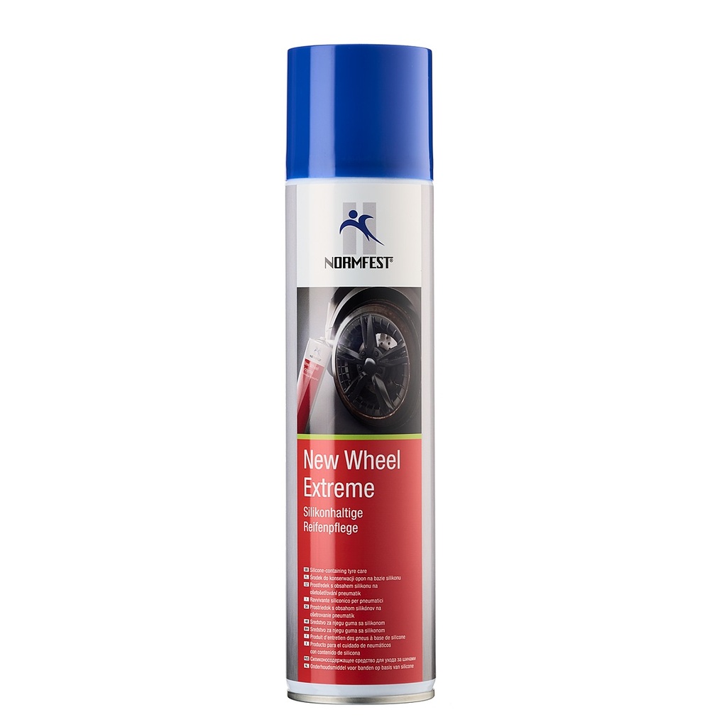 NEW WHEEL EXTREME tyre cleaner with silicone 400ml (2897-338-400, NORMFEST)