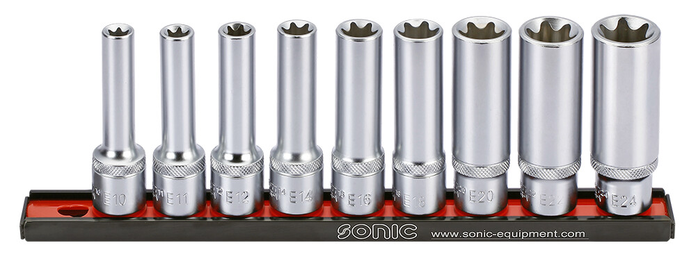 Galvučių 1/2 ilgų E formos komplektas (9 vnt.) (300903, SONIC)
