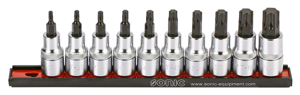 TORX Bit Socket Set 1/2", 10 pcs (301005, SONIC)