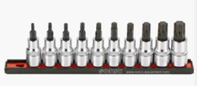 TORX antgalių 1/2 rinkinys (10vnt.) Sonic Equipment BV [301005] 