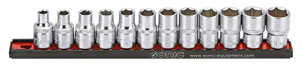 1/2 socket set (12 pcs) (301201, SONIC)