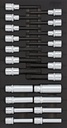 Tool set for tool trolleys (22 pcs) (302204, SONIC)