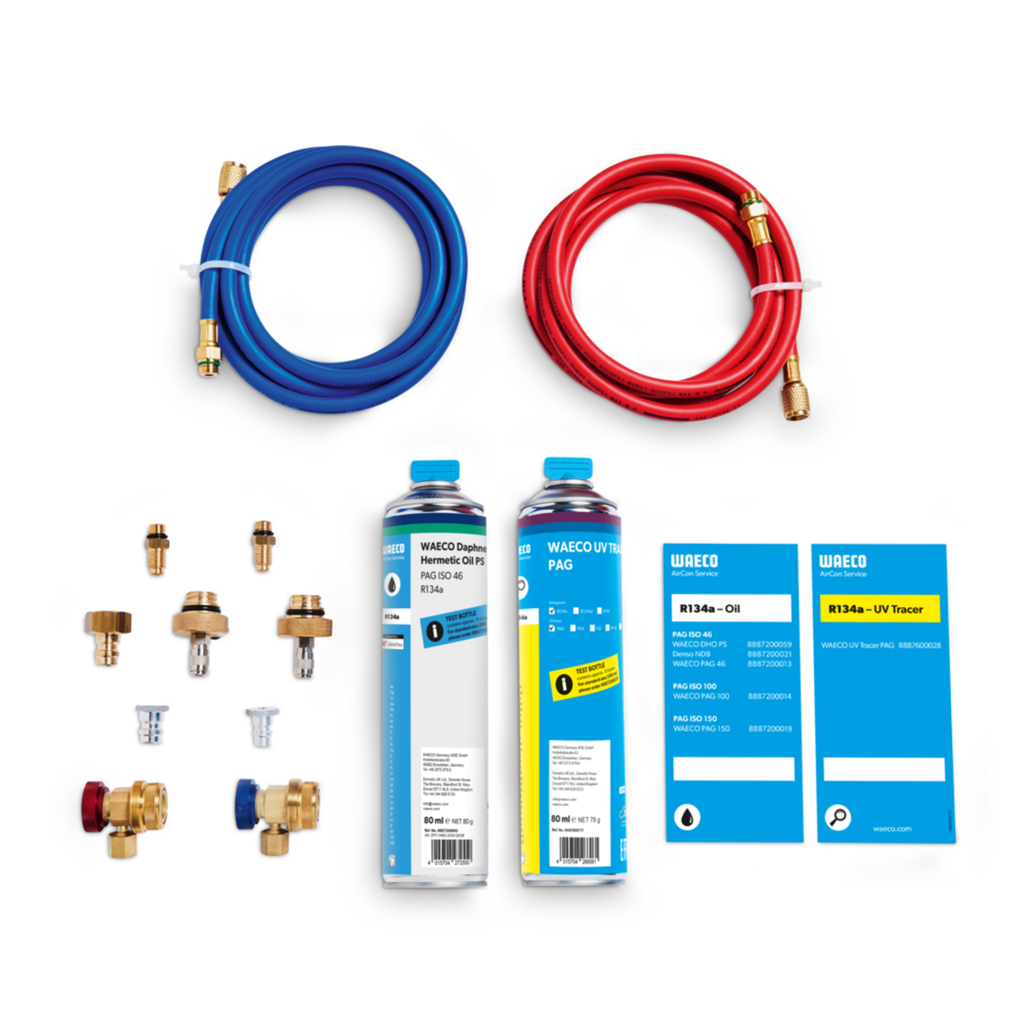Jungiamasis (pildymo) žarnų rinkinys 8 m, R134a/R513A (8885500010, WAECO)