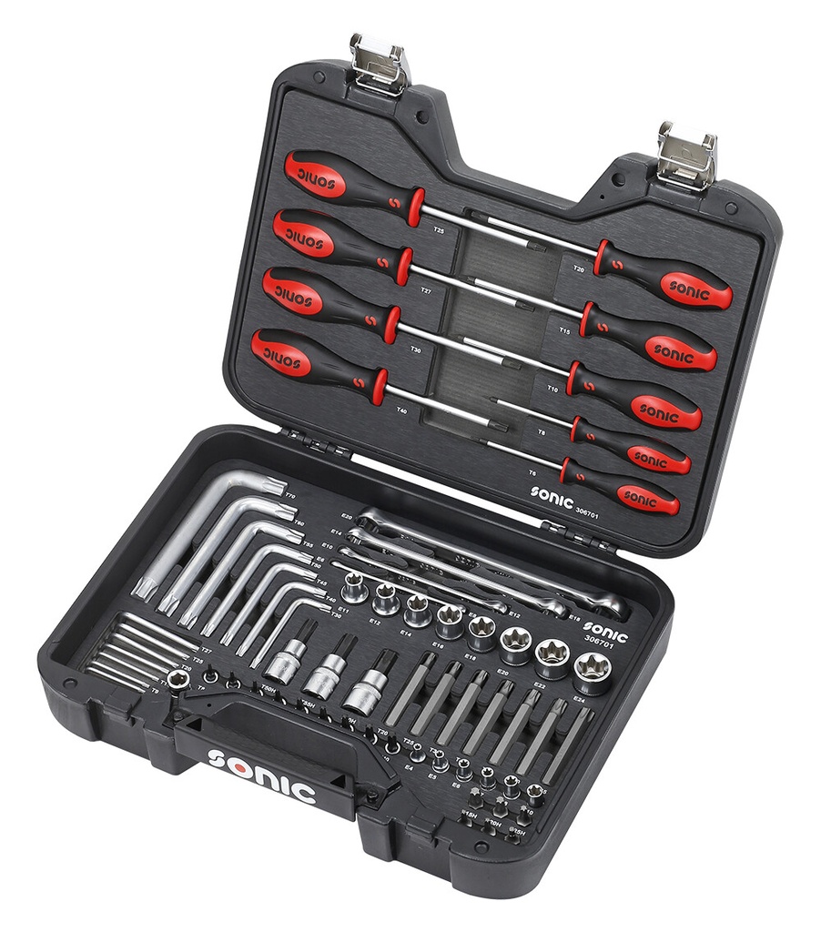 Tool set in a case (67 pcs) (306701, SONIC)