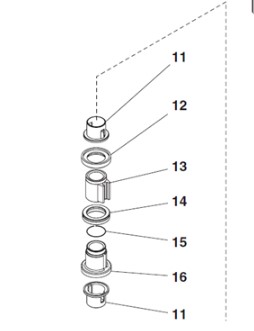 Keltuvo sraigto įvorės ašinis pagrindas, SPMA32, ROTARY 