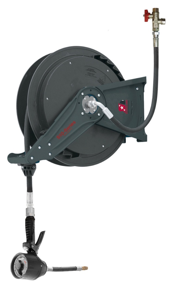 S15 hose reel kit for oil – 15 m x 1/2 in. with mechanical meter (317-19, EUROLUBE)