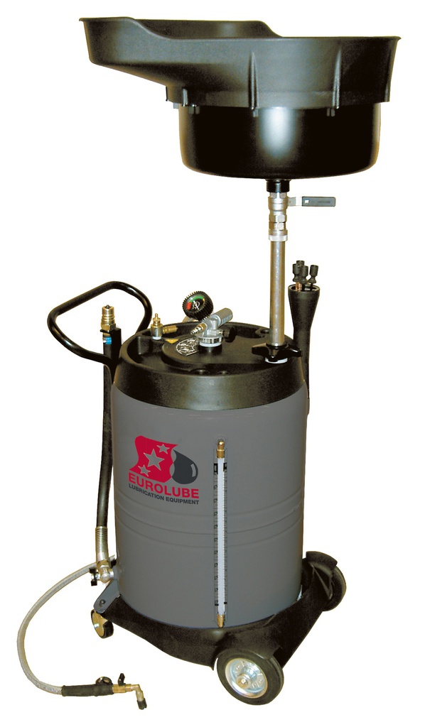 Waste oil collection pan with suction (318-81, EUROLUBE)