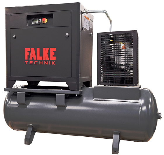 Sraigtinis kompresorius su sausintuvu, 8 bar, 500 l, 11 kW (FKTG 15 KSI Compact, FALKE)