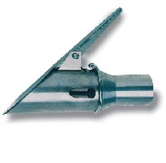 Nerūdijančio plieno antgalis su uždarymo atvartu 200 mm (BS-200/200, CORAL)