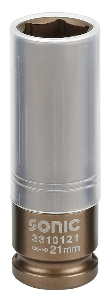 Impact socket 1/2 long thin wall 21mm (3310121, SONIC)
