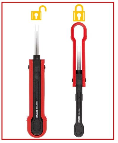 Kabelių atlaisvinimo įrankis apvaliems lizdams, 1,5 mm, KS Tools, 150.1290 