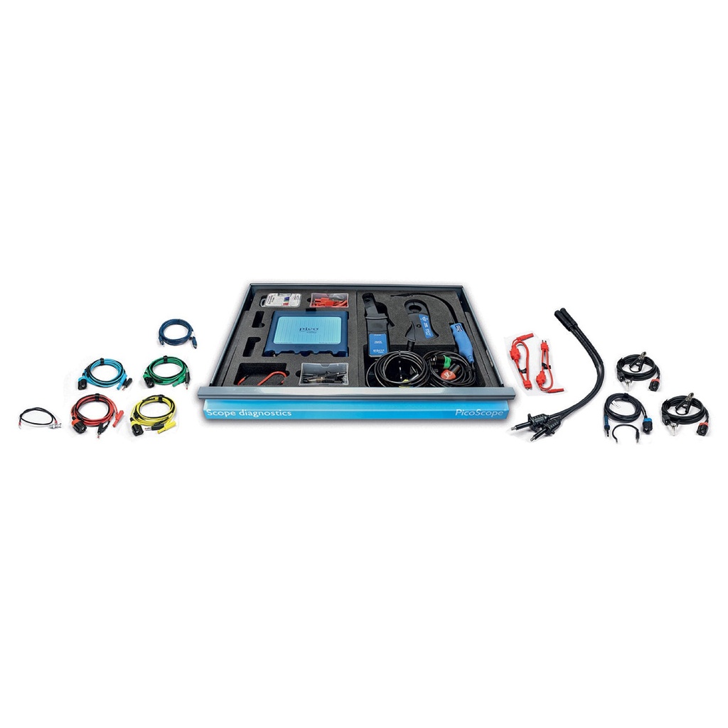Automobiļu oscilogrāfa 4425A standarta komplekts, 4 kanāli, putu ieliktnī (PQ226, PICO)