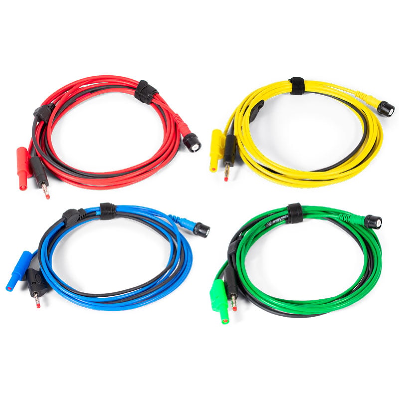 Mērvadu komplekts BNC–4 mm, 4 krāsās, 5 m (4 gab.) (PP941, PICO)