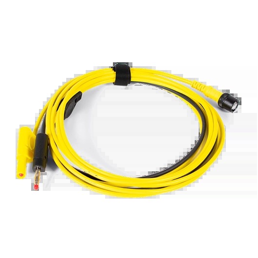 Premium mērvads BNC–4 mm, 3 m, dzeltens, ar pastāvīgu zemējumu (TA128, PICO)
