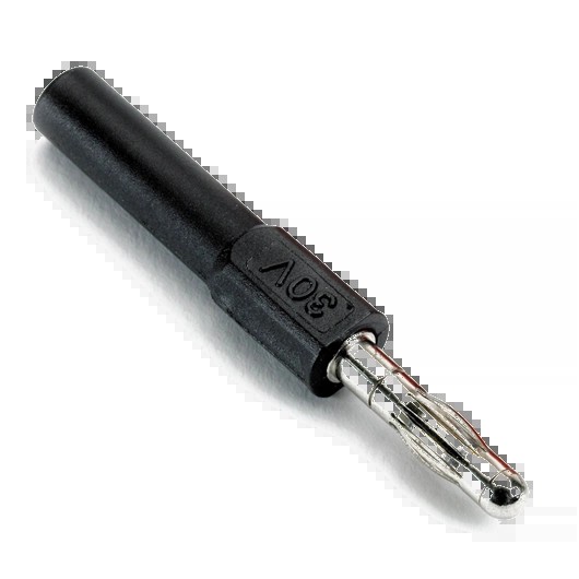 4 mm shrouded to unshrouded adaptor, black (TA016, PICO)