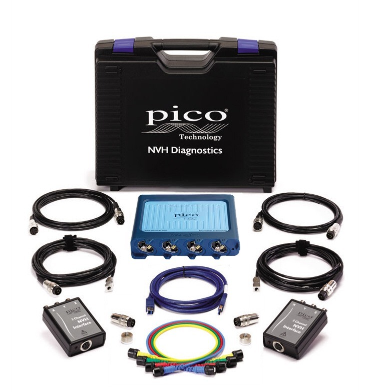 PicoScope 4425A NVH Essentials rinkinys Standard su osciloskopu, BNC, dėkle (PQ268, PICO)