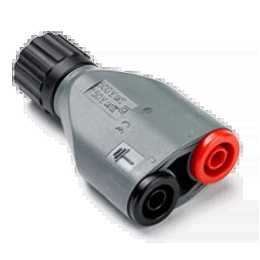 Adapteris: BNC spraudnis – 2 × 4 mm banānu ligzdas, izolēts (MI078, PICO)