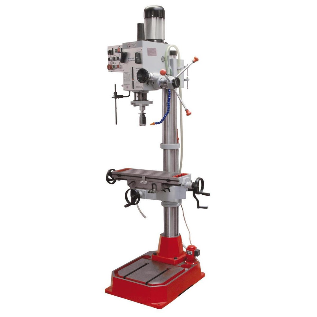 Gear-driven drilling machine with cross table (ZX40PC_400V, HOLZMANN)