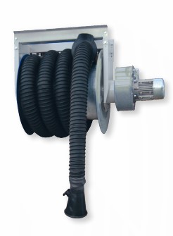Mechanical exhaust reel with hose (AMA-MAXI-125/15-C, CORAL)