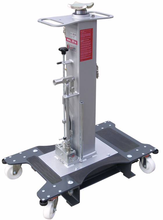 Duobinis ašies keltuvas, pneumo-hidraulinis 16,5 T, 750 mm, Pitlift (P-HP-L 16/750F, PITLIFT)