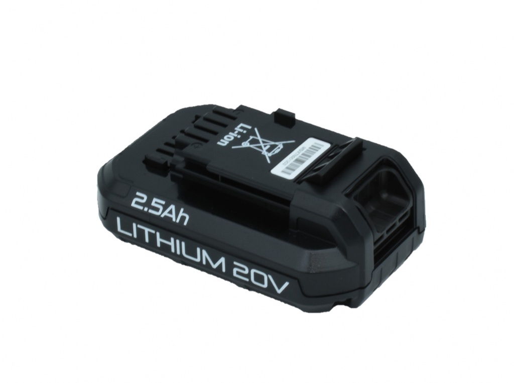 Lithium-Ion Battery 20 V, 2.5 Ah (343291, EUROLUBE)