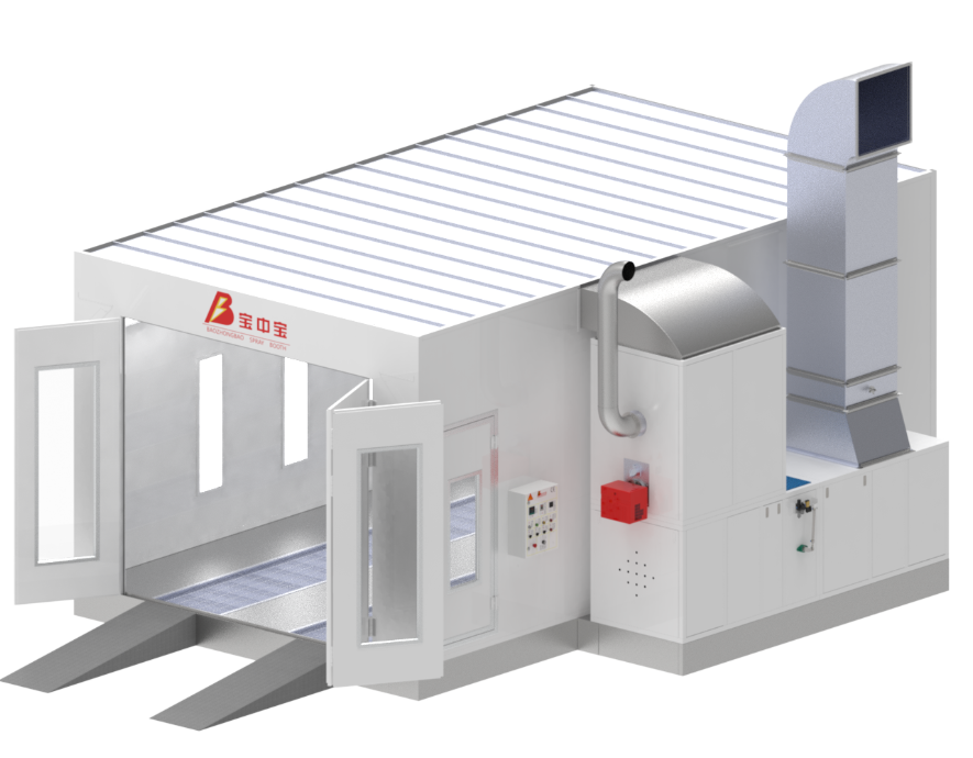 Car paint / drying booth 6.9×4×2.65 m (BZB-8000 Spray Booth, LUTRO)