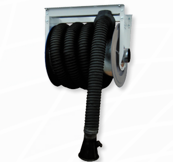 Mechanical exhaust reel with hose (AM-MAXI-150/13-C, CORAL)