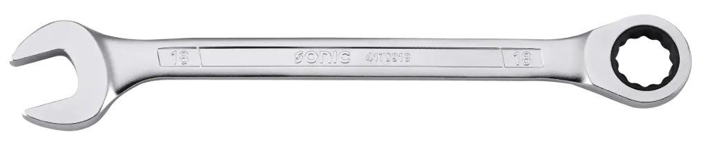 Itin plonas žiedinis terkšlinis raktas, 12 kampų, 10 mm (4170910, SONIC)
