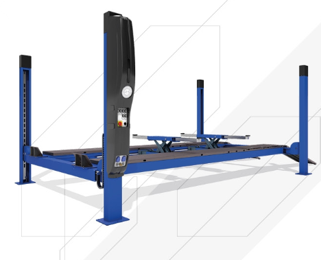 Četru balstu hidrauliskais pacēlājs riteņu ģeometrijai AMI 5,5 N-WAY 5000 / 505 mm SP 2–1650 mm (395000-50-8D, AMI)