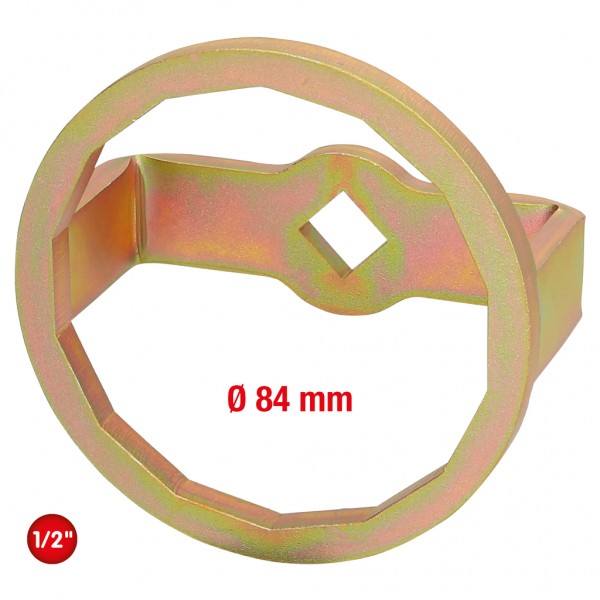 1/2" Eļļas filtra atslēga, Ø 84 mm / 14 skaldnes (150.9543, KS TOOLS)